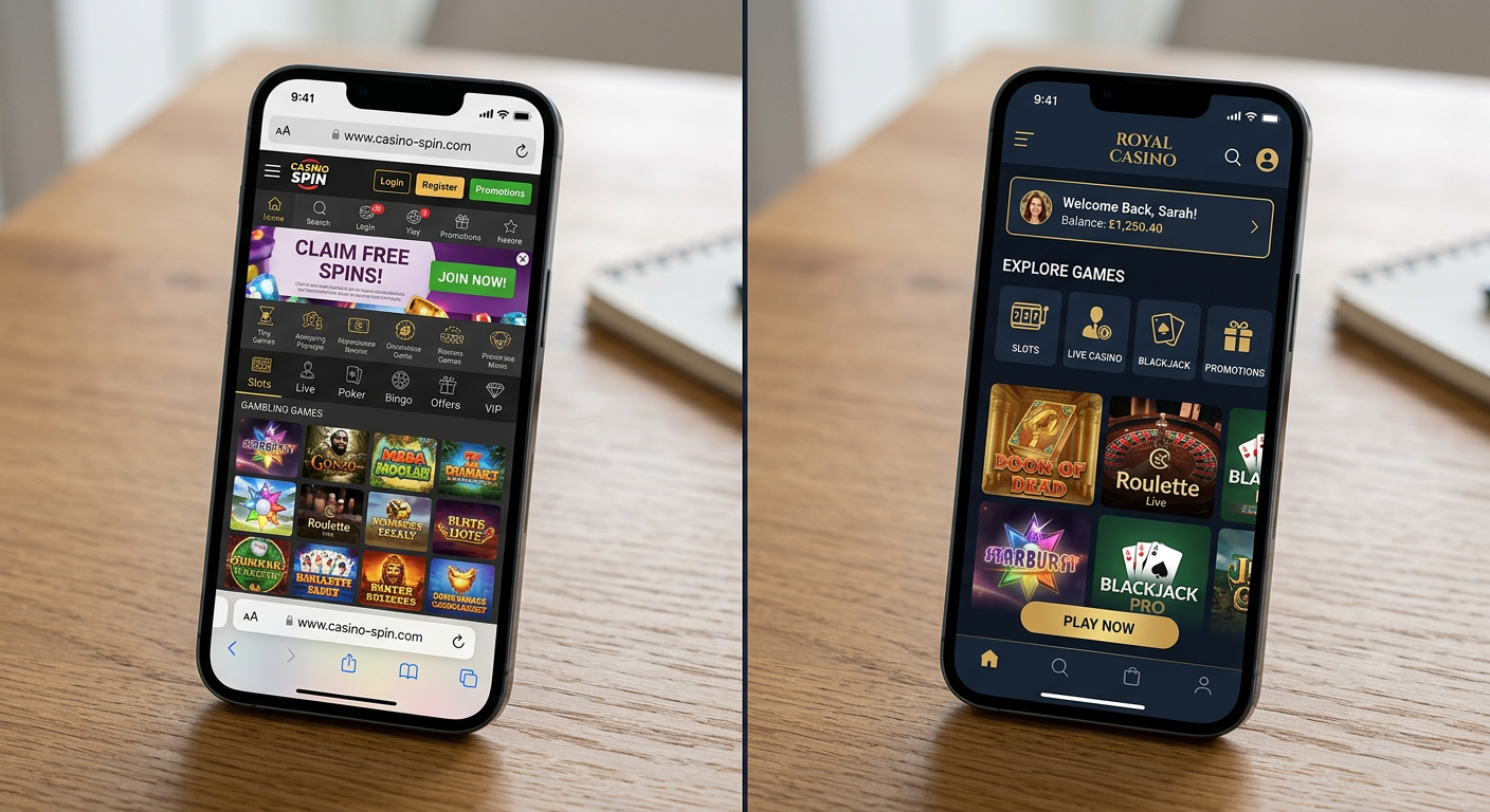 Spelen via de browser vs. een dedicated app - iphone casino