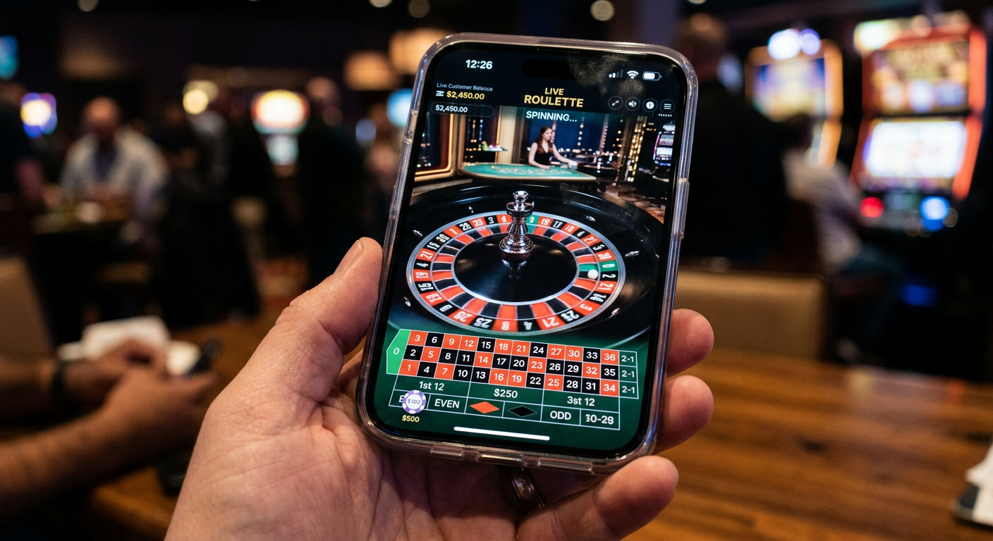 Populaire casino spellen op een mobiel scherm - iphone casino